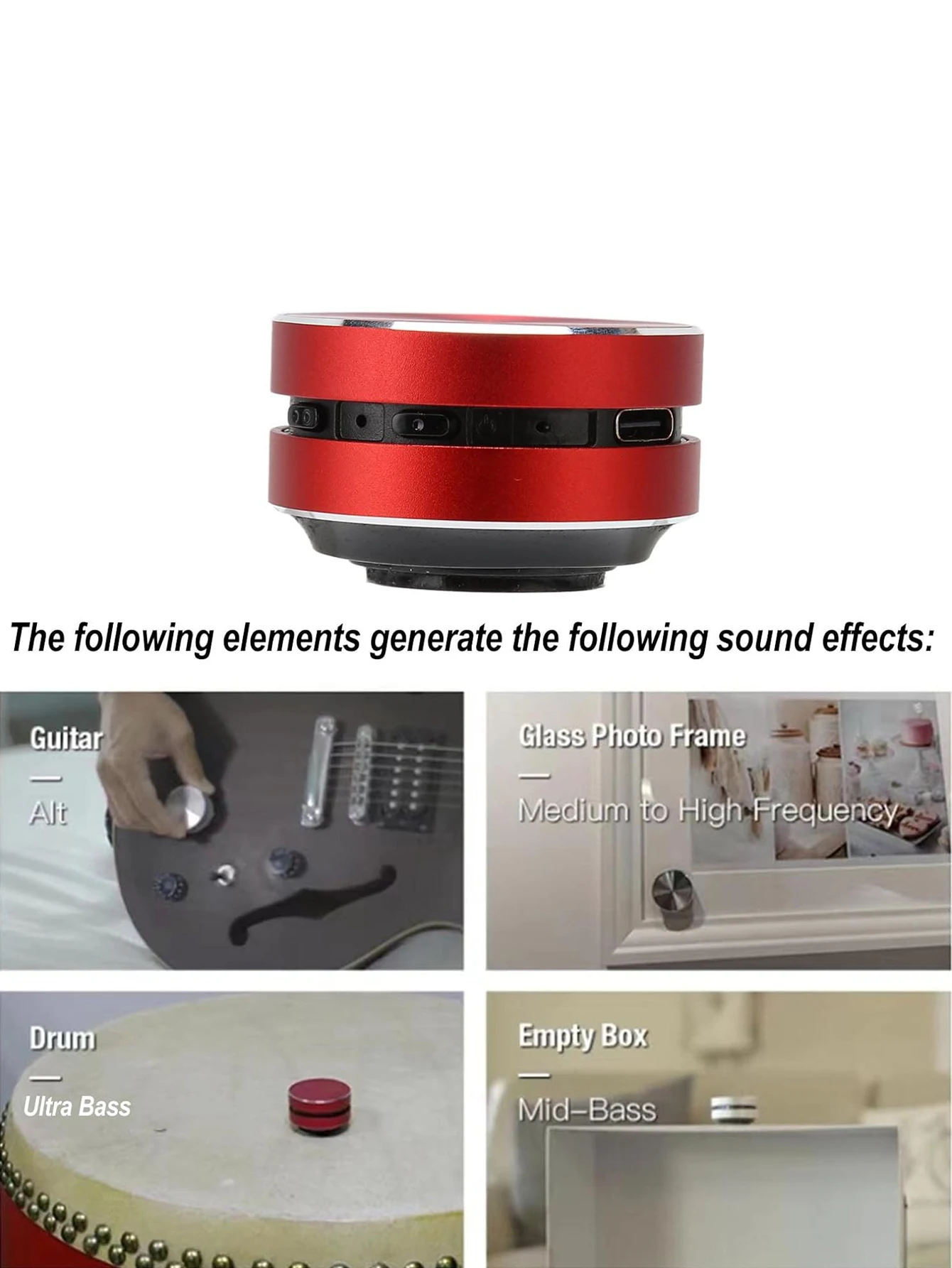 C801骨传导BT振动立体声音频数字无线便携式TWS音箱将任何东西转向扬声器定制标志