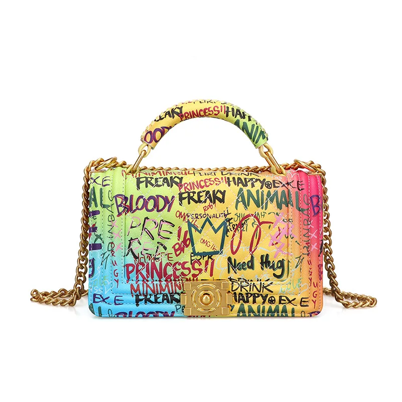 graffiti shoulder bag
