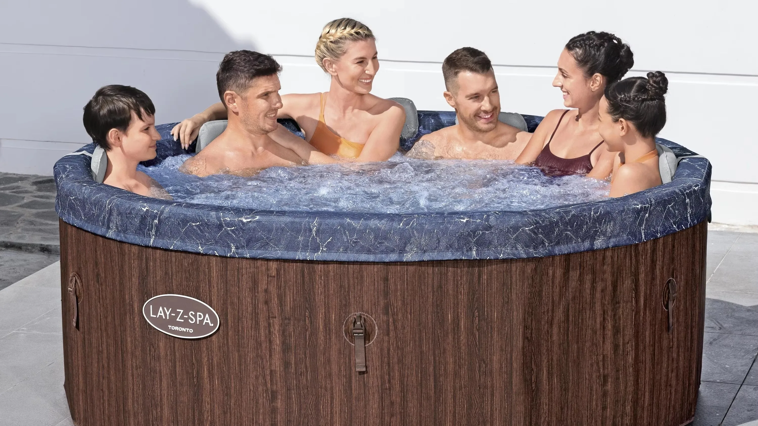 Lay-Z-Spa Carrara Energy-Efficient 4-6 Person Hot Tub with App