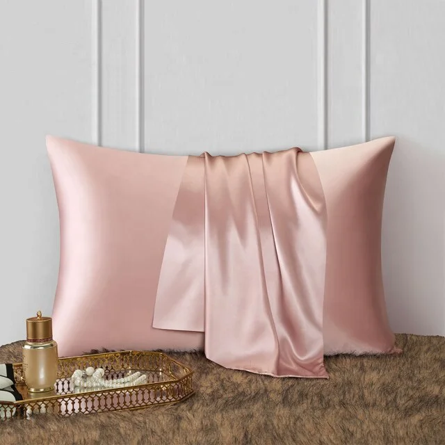 Wholesale Luxury Gift Box 16mm 19mm 22mm Woven 100% Silk Pillowcase with Zipper Closure for Hotel & Home Use