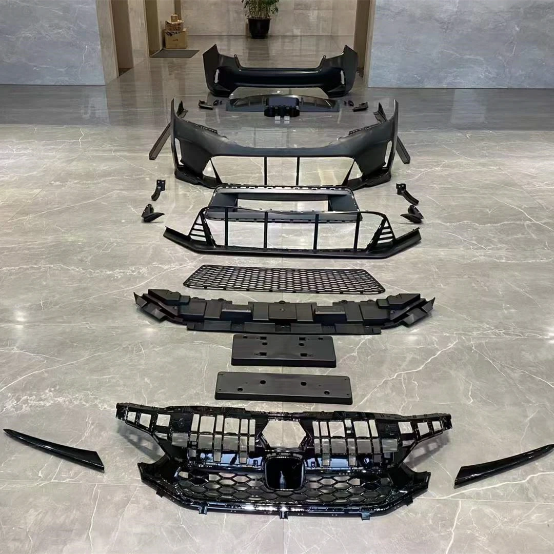 Abs Plastic Front Bumper Rear Bumper Body Kits Upgrade To Type R Style