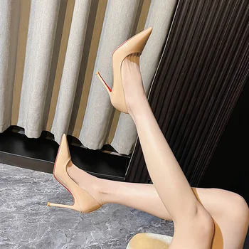 Wholesale Luxury Elegant Female Stripper Pencil Red Bottoms Heel Ladies High Heels Shoes For Women