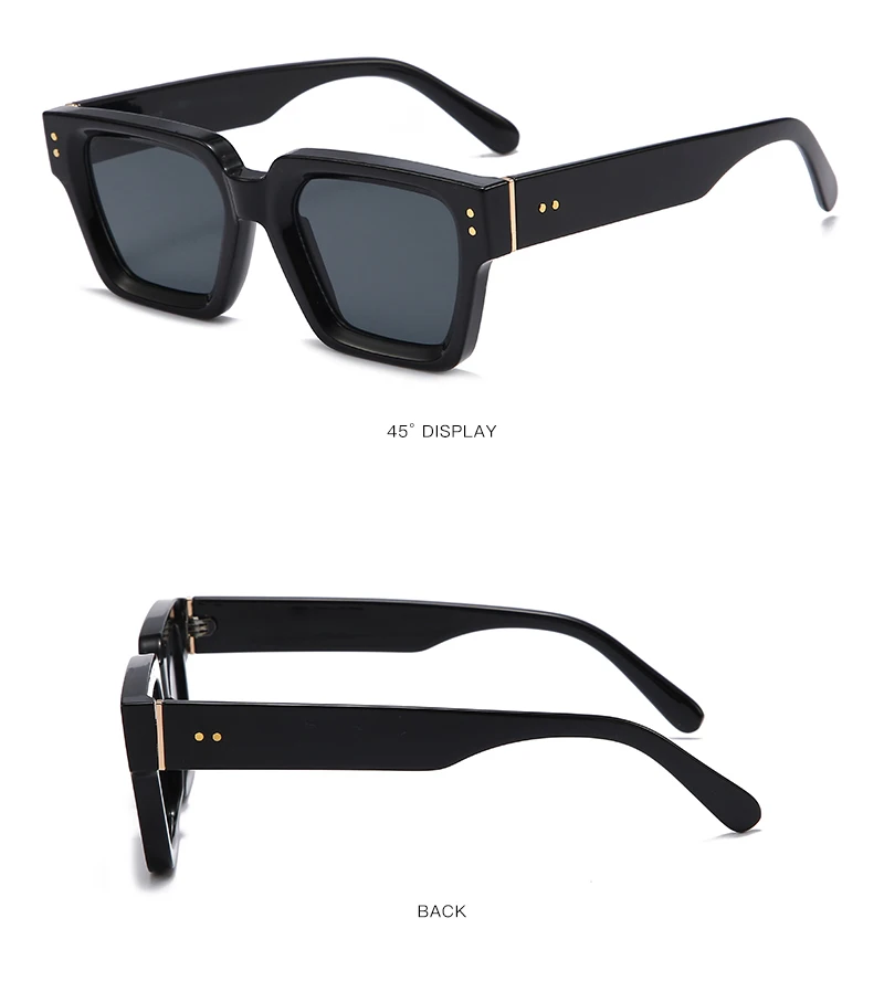 8263 Luxury Brand Designer Sun Glasses High Quality Square Rectangle ...