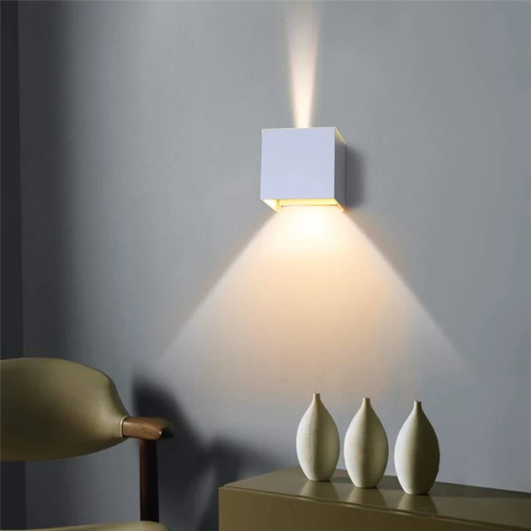Cube Wall Lamp Pattern up Down Lighting Living Room Wall Lights Decorative Hotel Corridor Light Artistry Pattern