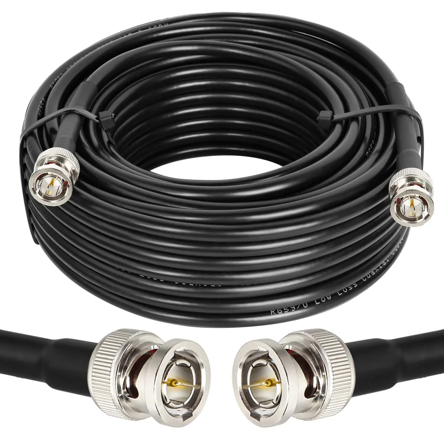 Hicorpwell 100m 12G-SDI Cable - 4K 8K CCTV Camera HD-SDI