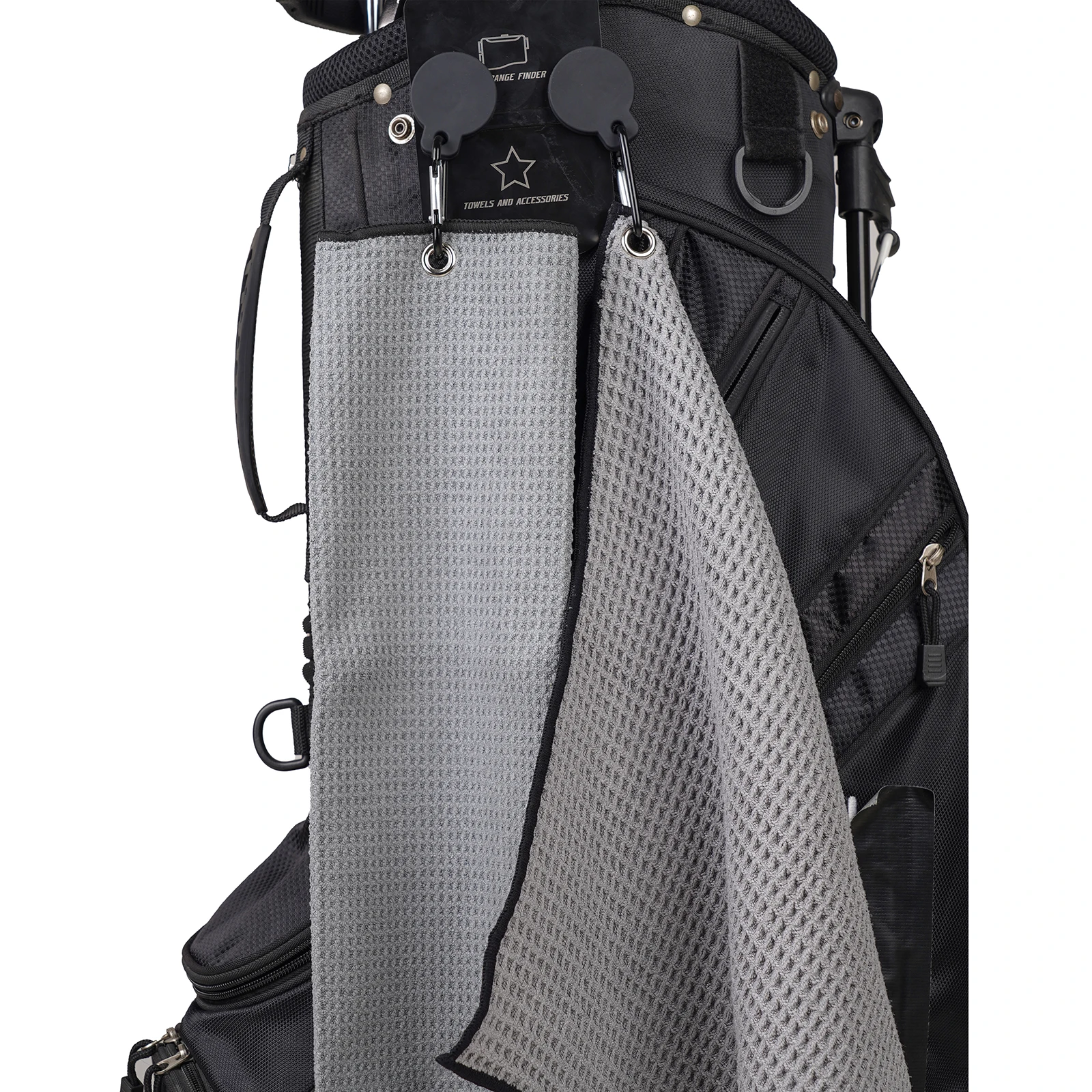 Custom Golf Club Cleaner Golf Towels Quick Dry Waffle Microfiber