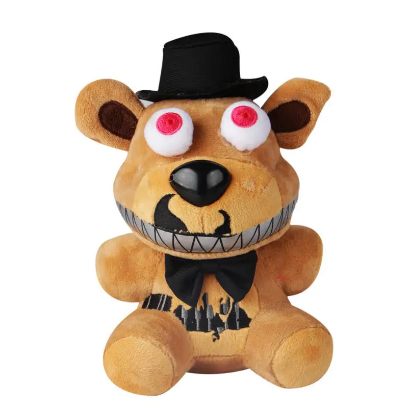 18cm Fnaf Recheado Brinquedos de Pelúcia Freddy Fazbear Urso Foxy Coelho  Bonnie Chica Peluche Juguetes 5 Noites No Freddy Plushie Toys Presentes