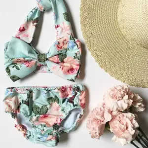 MLY Children Swimwear Swimsuit Beachwear One Piece Baby Girl Child Swimwear