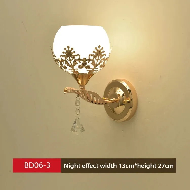 product new creative led american wall lamp for bedroom living room balcony stair corridor and aisle iron body with e26 bulb base-4