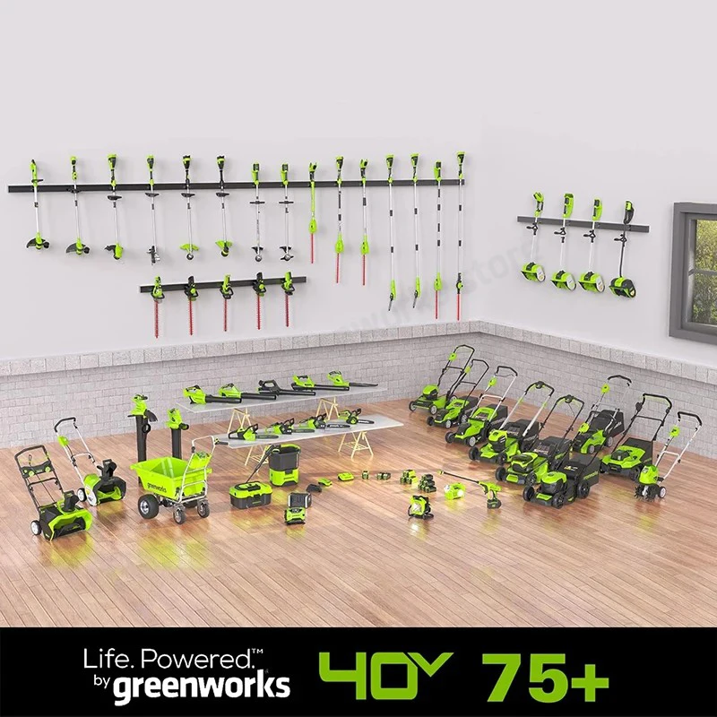 Greenworks 40V draadloze bladblazer/bladzuiger met borstelloze motor, inclusief 4.0Ah accu en oplader, 185 MPH/340 CFM / 75+ compatibele accessoires._voghion.com