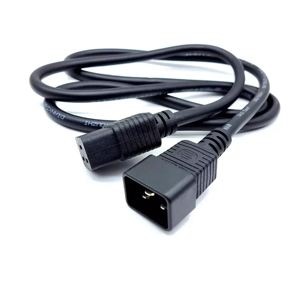 1ft 3ft 5ft Iec 60320 C20 To C19 Computer Power Extension Cord Data Center Ups Power Cords Buy