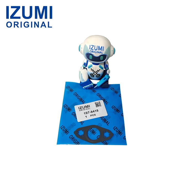 IZUMI ORIGINAL 197-8418 1978418 Avgaspackning till turboaggregat, 0,3 mm tjock, för Caterpillar byggmaskiner