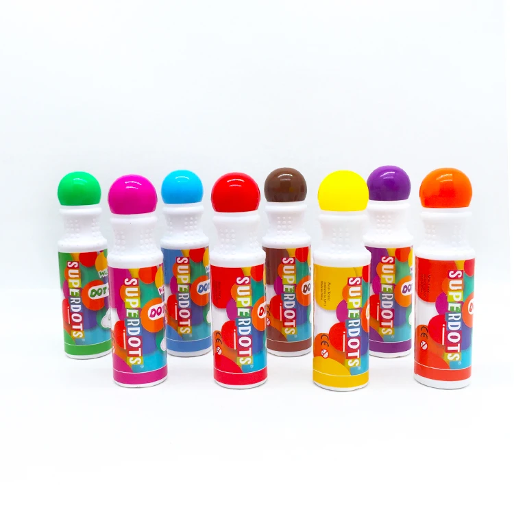 Безопасная стирка Dot маркеры, 8 видов цветов Нетоксичная краска Подушечка Для детей активности Комплект Кисточки бинго волшебные игрушки для рисования