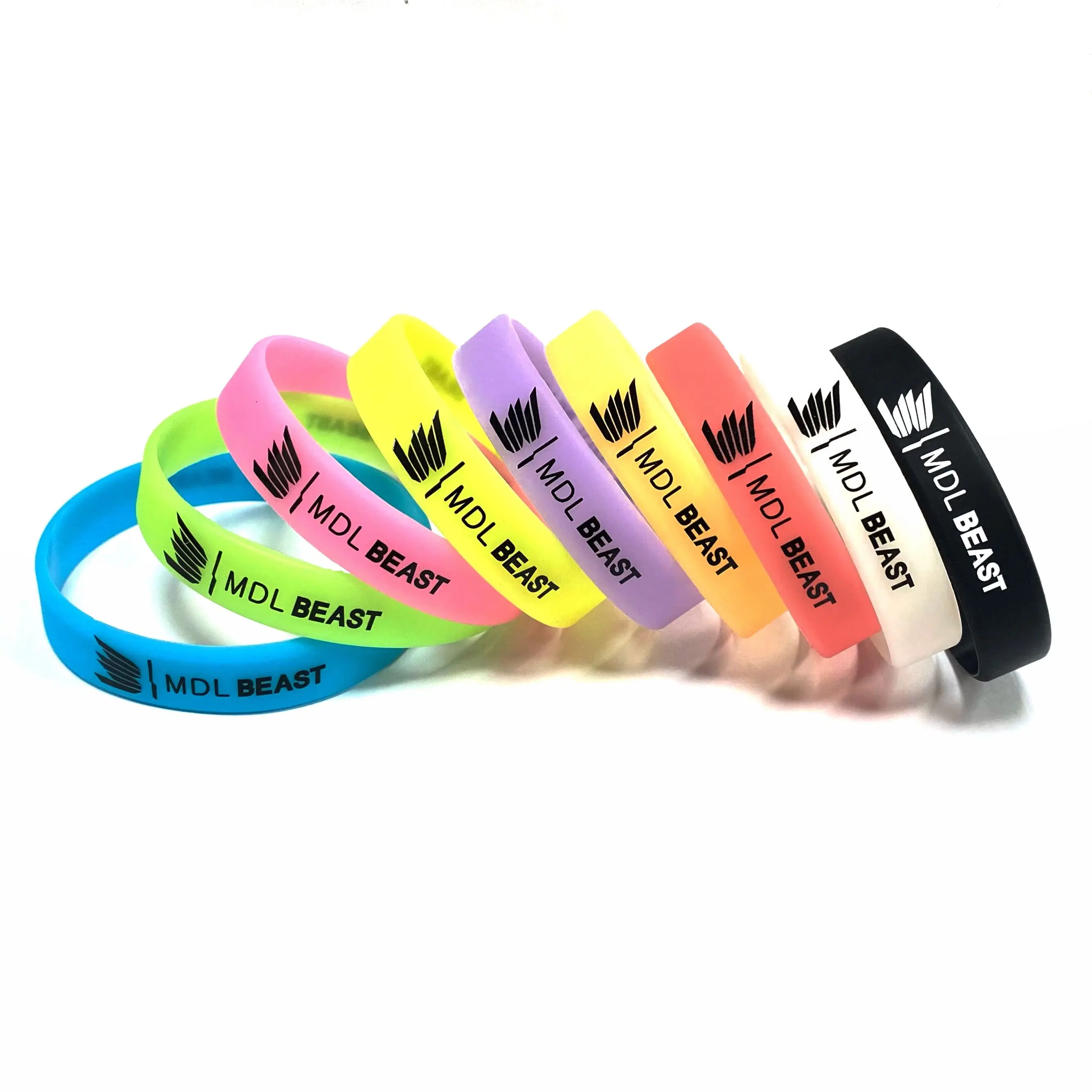 thumbnail image 2 of Prextex 48-Pack Multi-Colored Silicone Bracelets - Bulk Wrist Bands For Sublimation, Parties, Events, Crafts 2 of 3