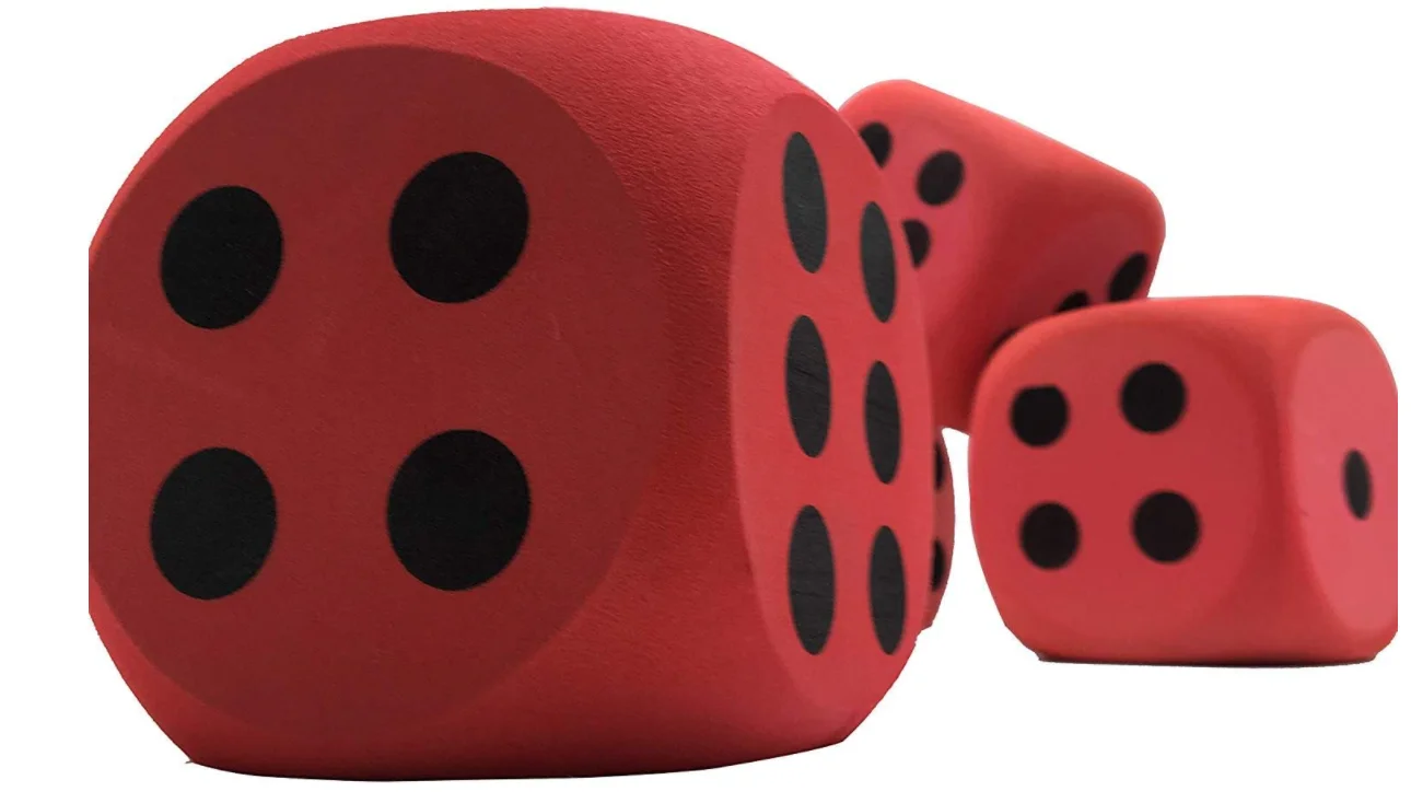 4'' Jumbo Foam Dice Yard Outdoor Games For Adults And Family Lawn Games
