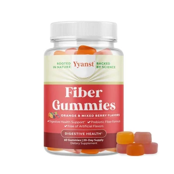 OEM/ODM Dietary Fiber Gummies Promote Digestion Support Gut Health Prebiotics Fiber Gummies