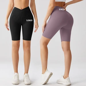 Custom Logo High-Waisted Workout Seamless Yoga Pants for Women Fitness Butt Lift Leggings for Running and Cycling Casual Style