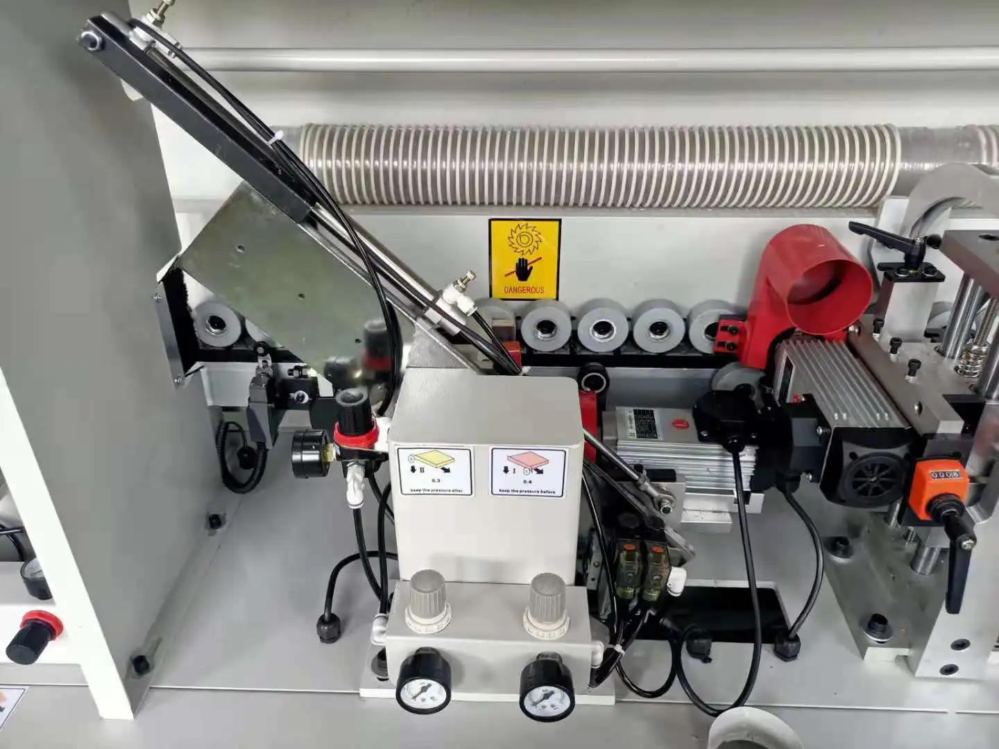 ZICAR Economy Model MF50W Edge Bander 5 Operations Single Phase Full Automatic Edge Banding Machine for Furniture
