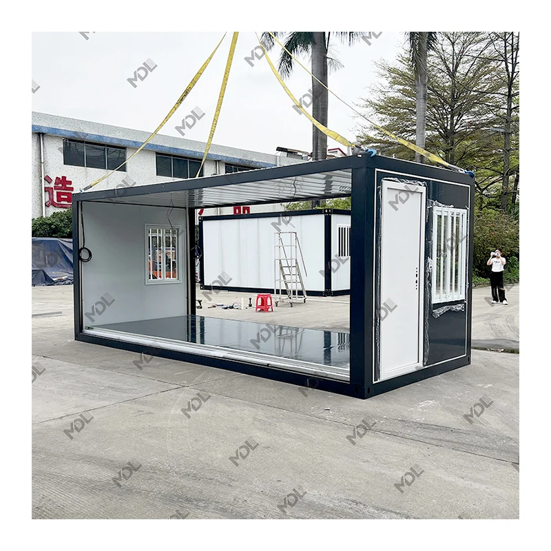 Moneybox 20ft Flatpack 3 in 1 Folding Prefab Expandable Cabin Container Homes House Bungalow