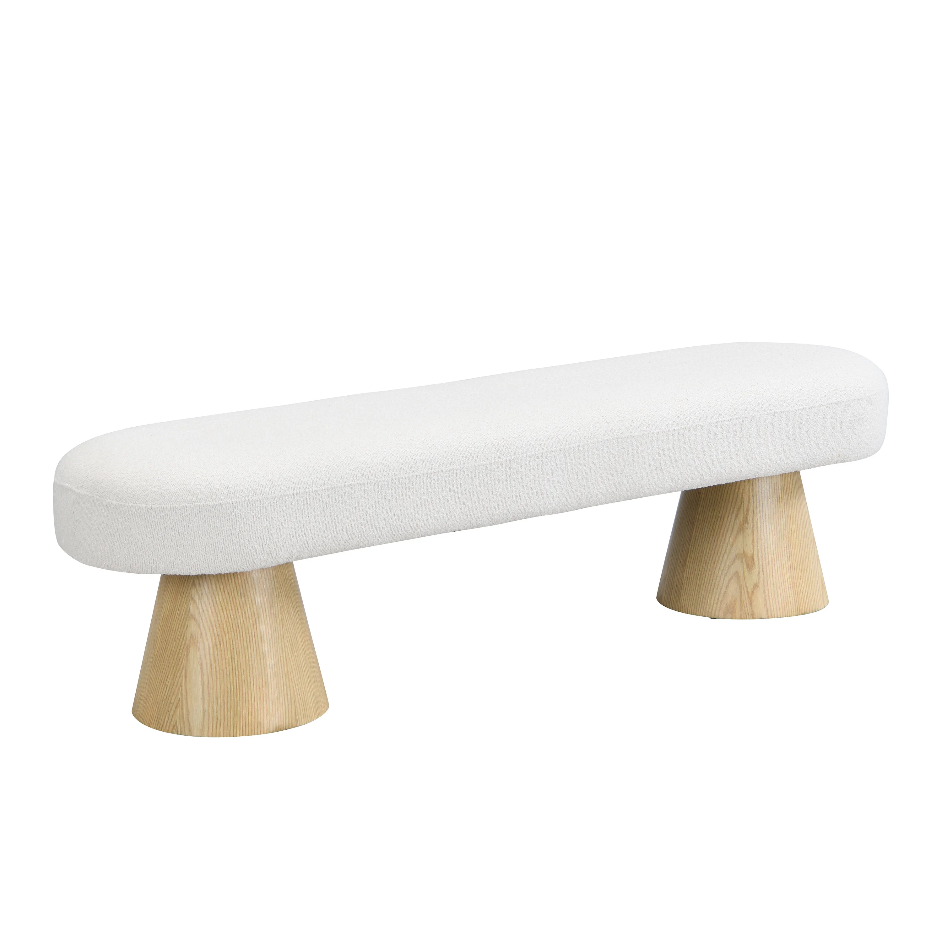 Elvarenae Orienne Bouclé Pedestal Bench — product detail