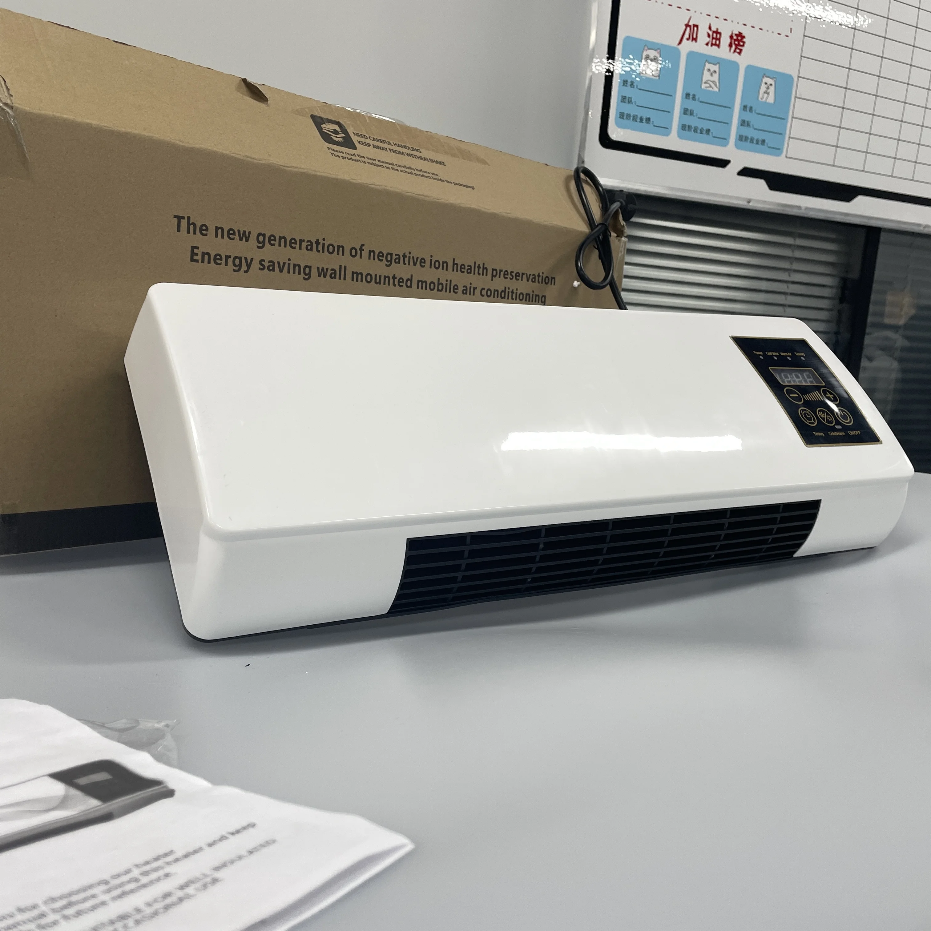 Cooling Heating Household Wall Hanging Heater Dual Use Wall Mounted  Electric Fan Heater Space Heater Fan for Indoor