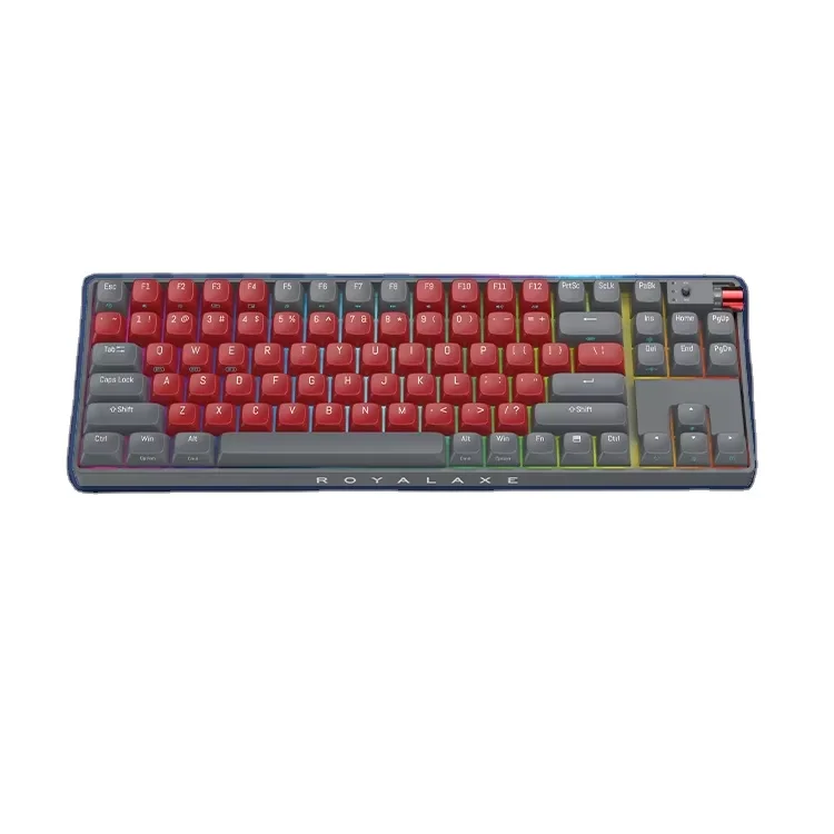 R87 Customization Wireless Mechanical Keyboard Hot Swappable Wired Dual Mode Wireless Keyboard RGB Backlit