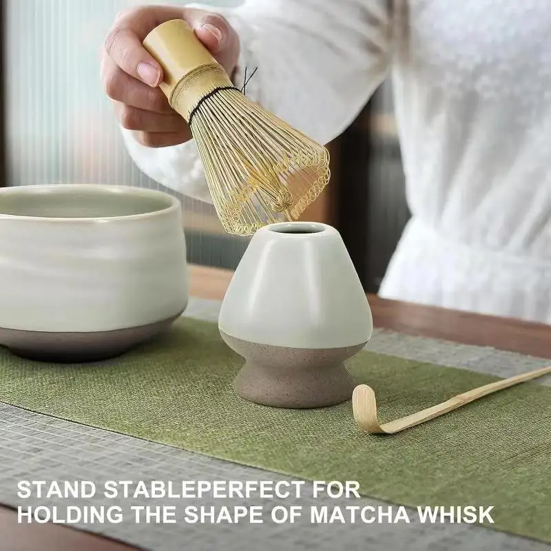 Hot Sale Handmade Matcha Ceremony Tools 4 Piece Japanese Matcha Whisk