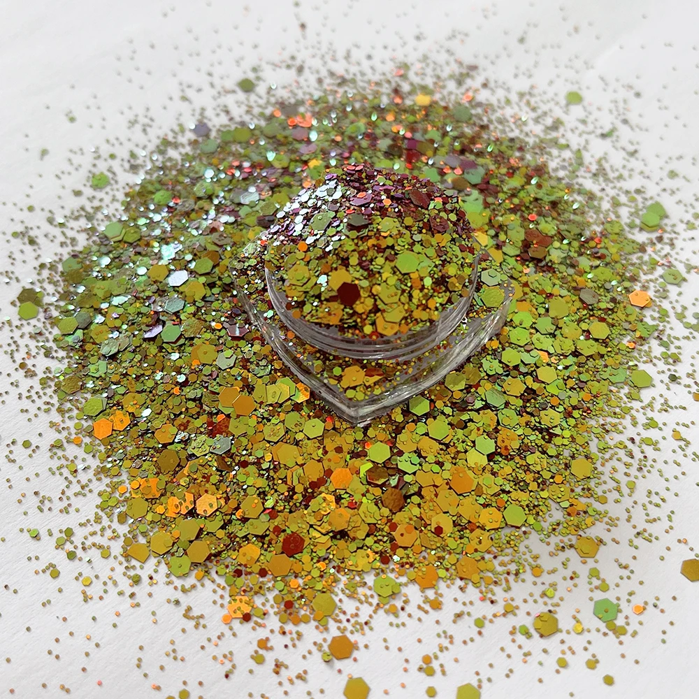 Mix Chunky Bulk Color Shifting Chameleon Glitter Shaker Bottle Plastic 1Kg Glitter