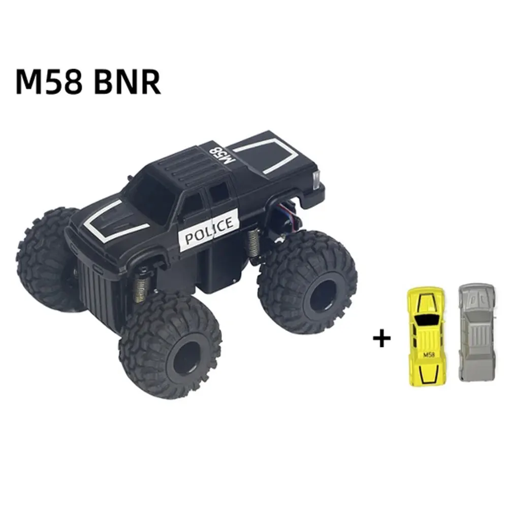 Mini 1:58 Scale RWD RC Remote Control Monster Truck for Kids