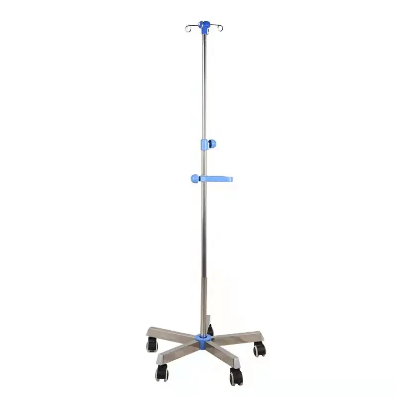 Медицинская фурнитура IV Pole, медицинская подставка для инфузии, регулируемая по высоте подставка для капель IV