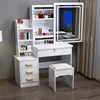 80cm918 white left cabinet with lamp