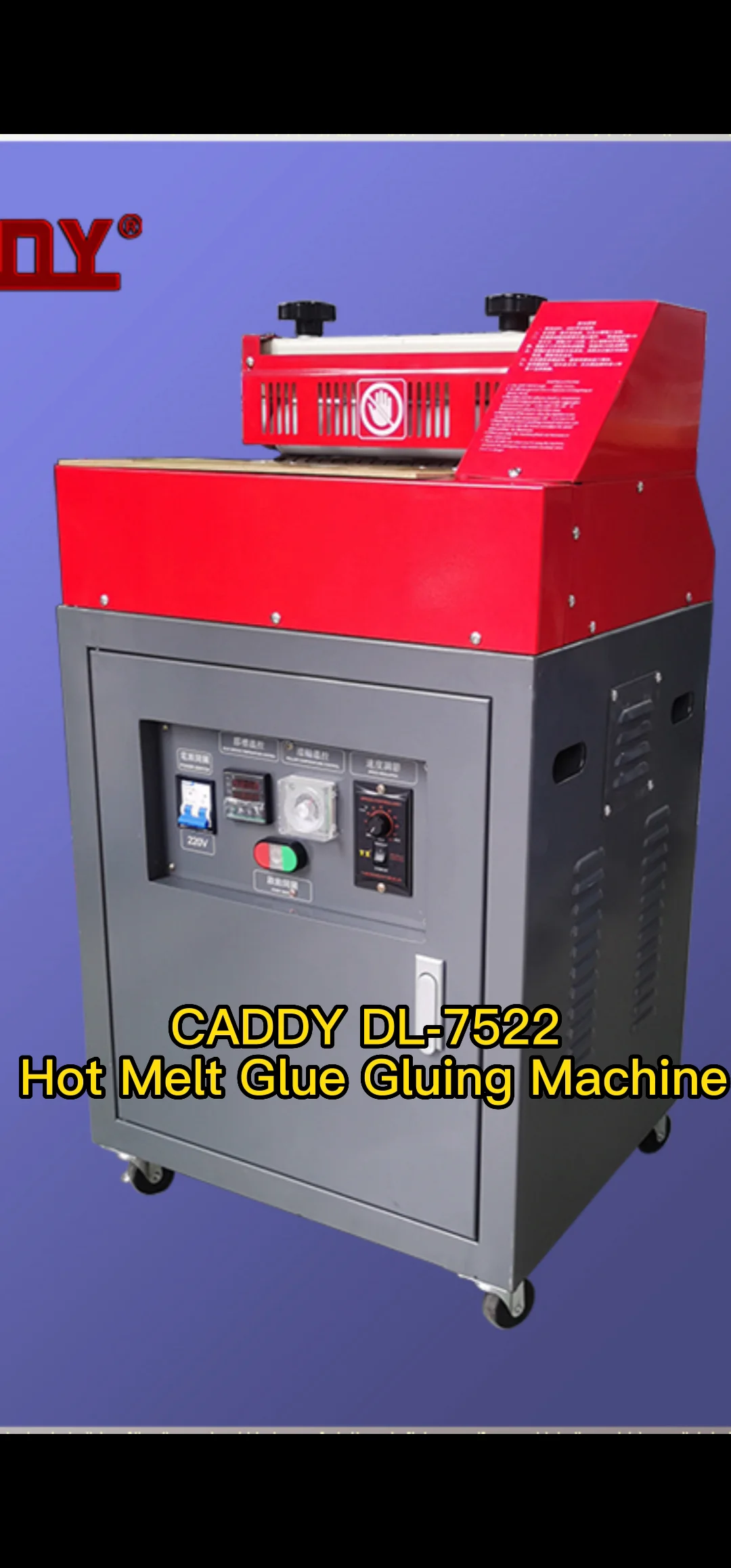 Dl7522 Hot Melt Gluing Machine Hot Melt Glue Roller Coater Glue