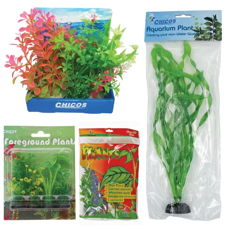 Large Plastic Aquarium Artificial Plants Aquarium Ornamental Plants