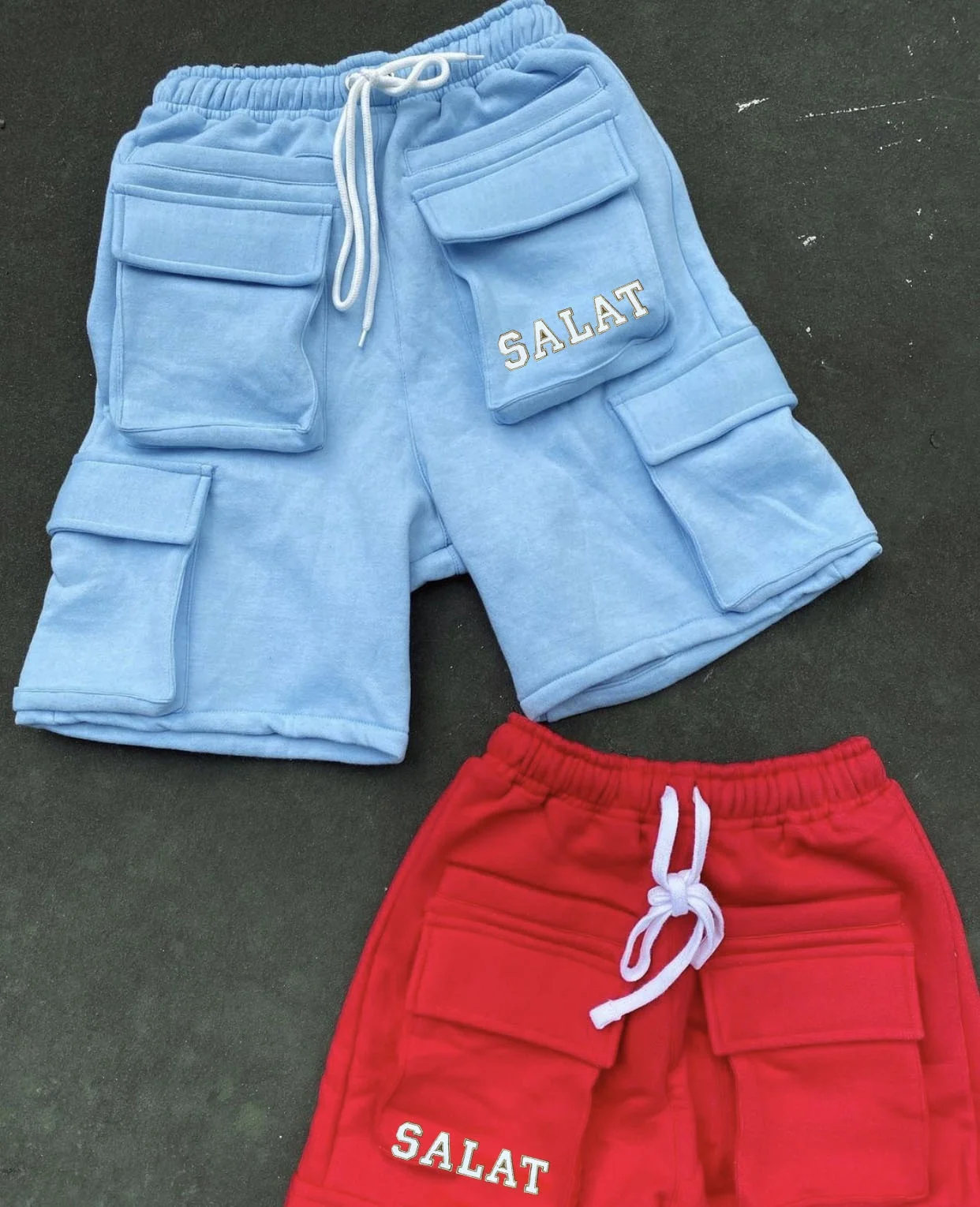 Custom Cargo Short Pants Multi 6 Pockets Fleece 5 Inch Inseam Men Shorts Embroidery Cotton Nylon Streetwear Jogger Cargo Short gallery 3