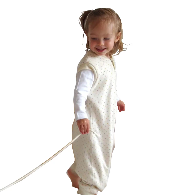 Merino Wool Sleep Sack Open Legs Organic Baby Sleeping Bag Merino with Feet  Eco Friendly Customize Toddler Sleep Suit with Legs