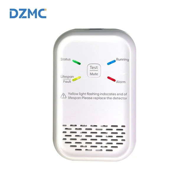Household Combustible Gas Detector - Fixed Gas Leak Alarm for Home, Natural Gas/LPG/CO Monitor, Wall-Mounted Safety Alarm