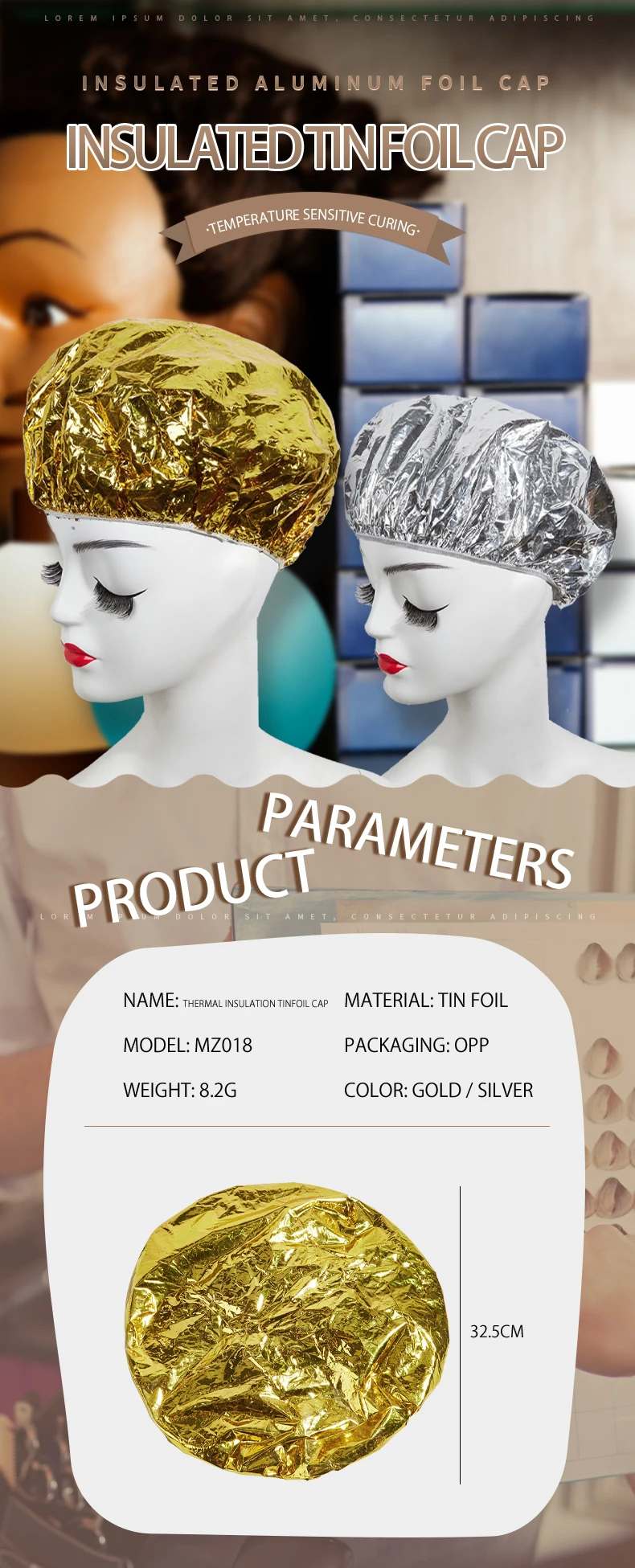 Tin Foil Hair Mask Baking Oil Hair Dyeing Non Steaming Protection Scalp