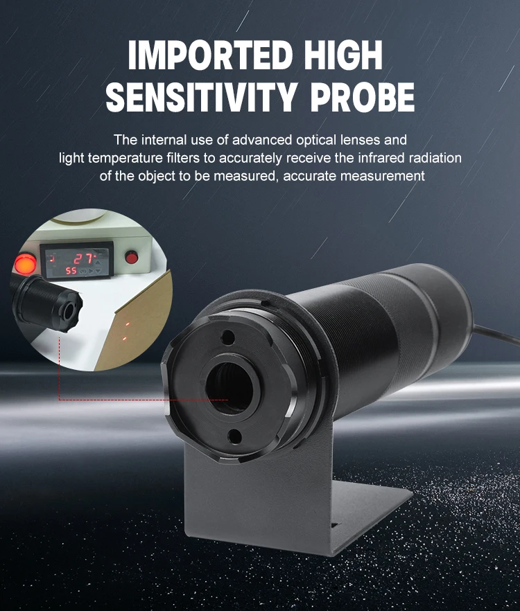 KASINTON JSD-F120A -50~1200℃ 4-20mA IP65 Double Laser Infrared Temperature Sensor details