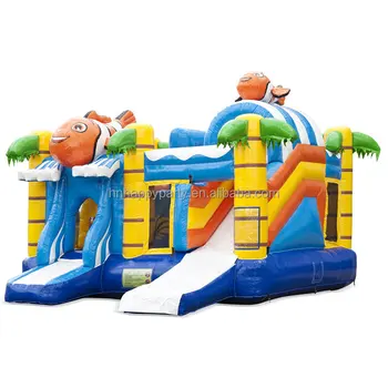 Lepai flash theme castle bounce house inflatable bouncer water slide for party