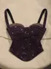 Viola con imbottiture sul petto