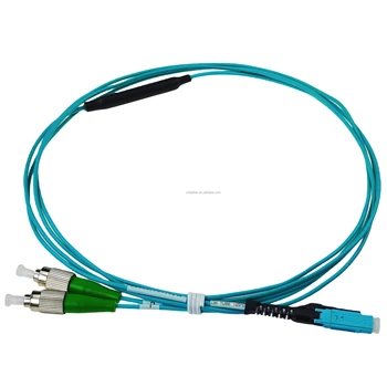 US Conec High-Density OM3 MDC to FC/APC Duplex LSZH with Polarity Conversion, Push-pull Boot for High-Bandwidth Data Centers