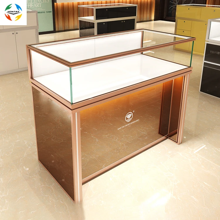 Fast Delivery Fashionable Glass Counter Display for Retail