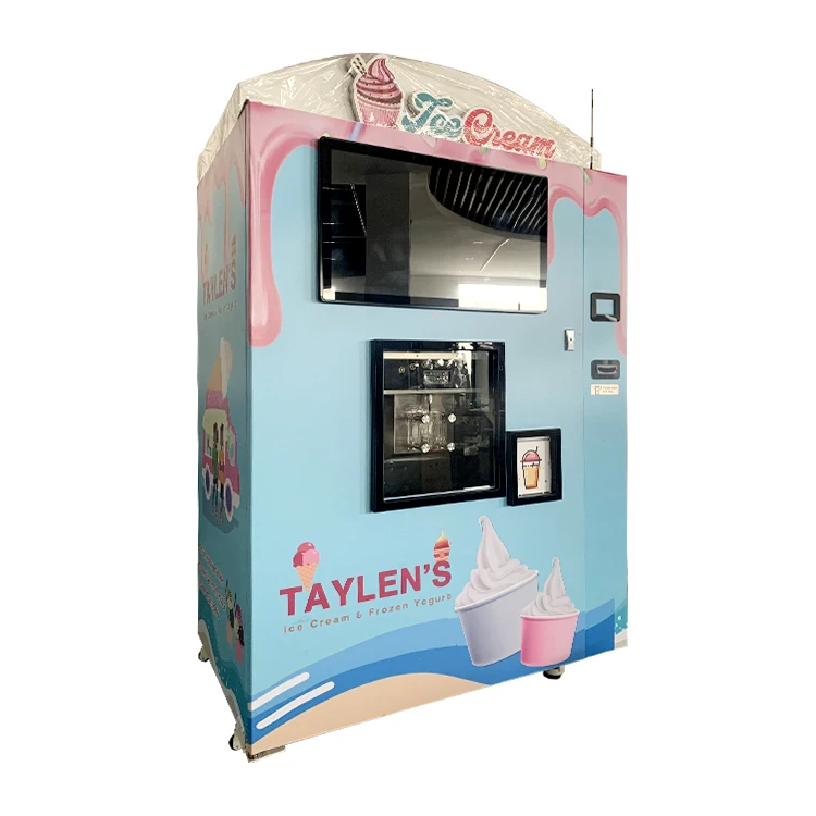 
 Автоматический торговый автомат для производства мягкого мороженого в режиме реального времени  