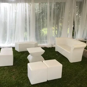 LED Plastic Coffee Tables Versatile Bar Furniture for Home Apartment Outdoor Garden Kitchen Dining Events Malls