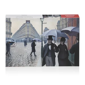 Street Rainy Day Scene Custom Logo Rompecabezas Para Sublimar Custom Jigsaw Puzzle 1000 Pieces