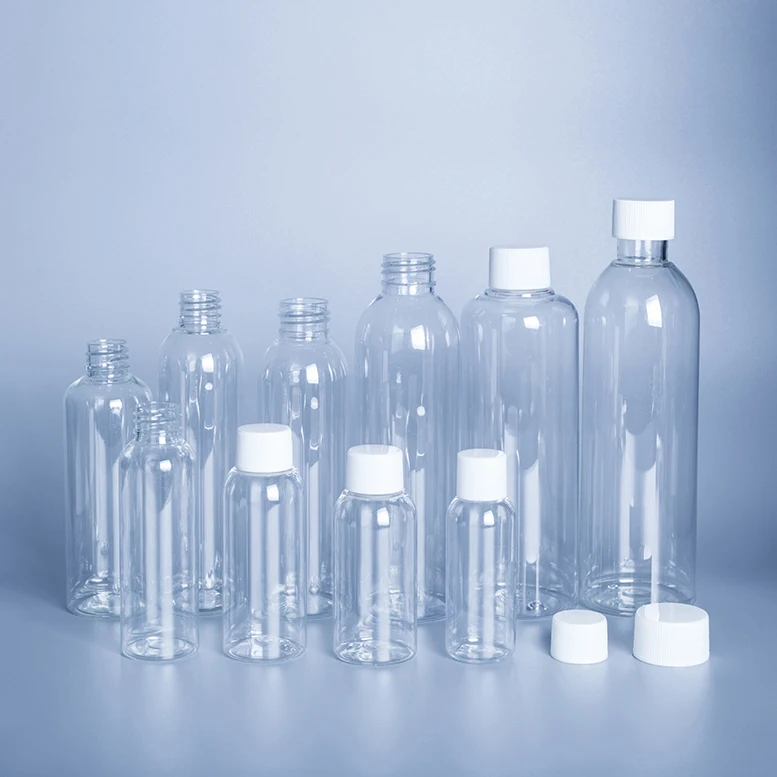 30ml 50ml 60ml 100ml 200ml Empty Travel Plastic Lotion Cream Bottle Rigid PET Squezze Skin Care Bottles for Hotel Toiletries Set