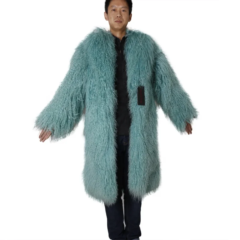 Wholesale Men's Real Mongolian Curly Lamb Fur Coat Custom Color Genuine Long Style Sheep Fur Coat Outwear Men - Buy Fur Coat Men,Men Fur Fur Coat Product Alibaba.com