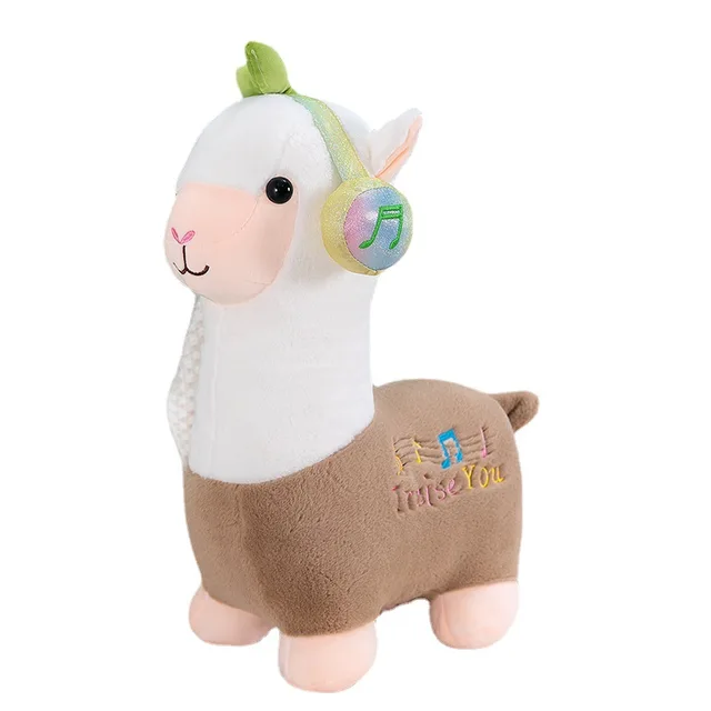 Creative New Music Alpaca Wool Toy Doll Cute Home Decoration for Girls Bed with Sleeping Doll Wholesale Stuffed Animal Toys