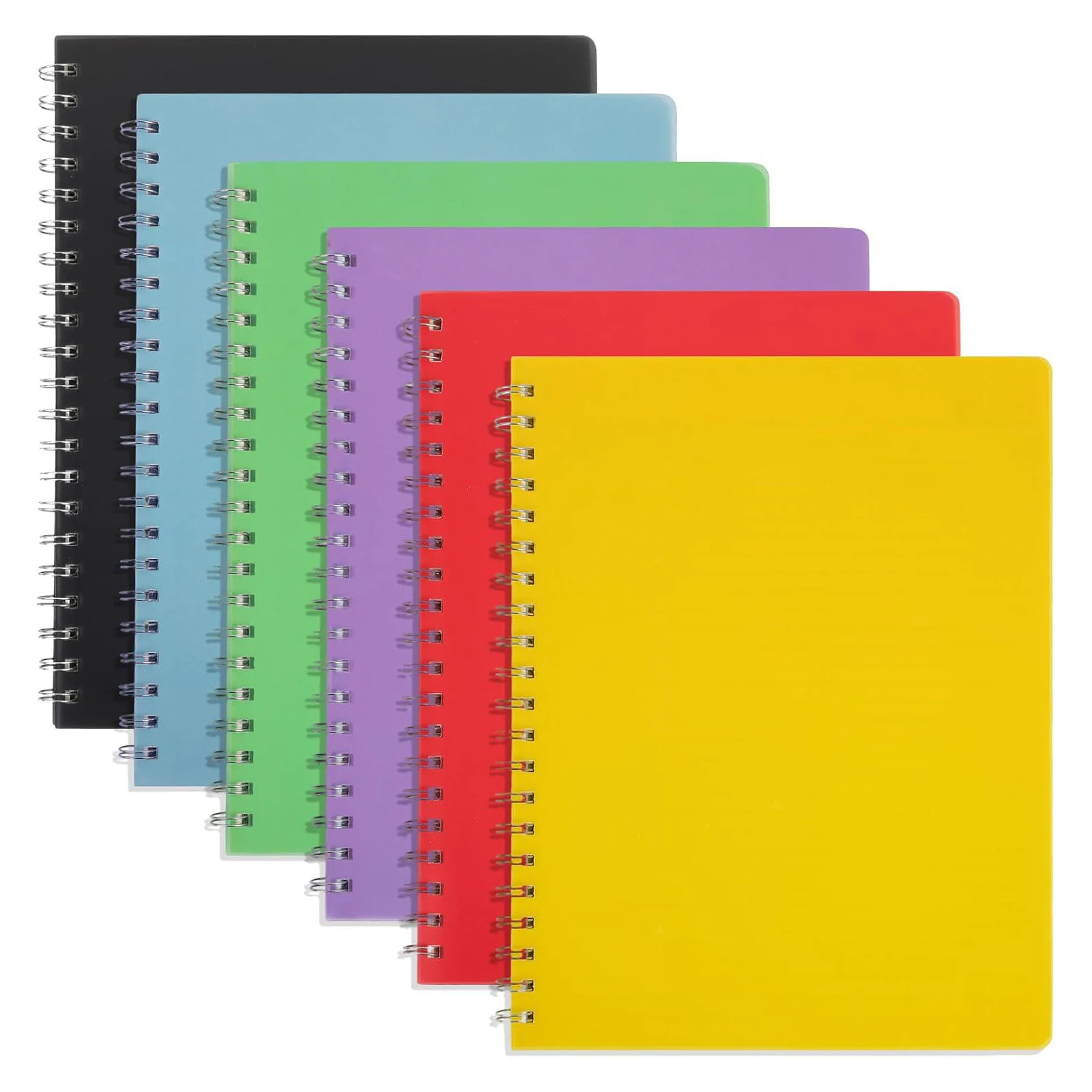 Factory Wholesale A4 A5 Color PP Coil Book Matte Waterproof Notebook Student Notebook Office Planner