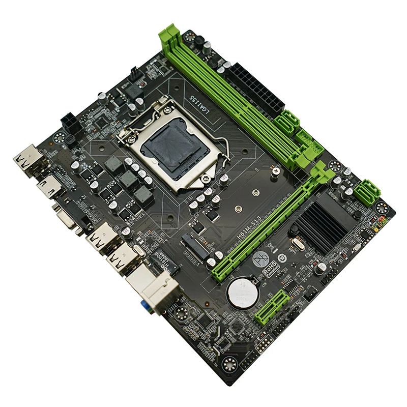 ソケットLGA1155デュアルDDR3 CPUコアi7 i5 i3 Pentium Celeron H61デスクトップマザーボード